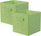ShellKingdom Storage Bins, Foldable Fabric Storage Cubes And Cloth Storage Organizer Drawer For Closet And Toys Storage, 2 Pack (Green)...