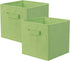 ShellKingdom Storage Bins, Foldable Fabric Storage Cubes And Cloth Storage Organizer Drawer For Closet And Toys Storage, 2 Pack (Green)...