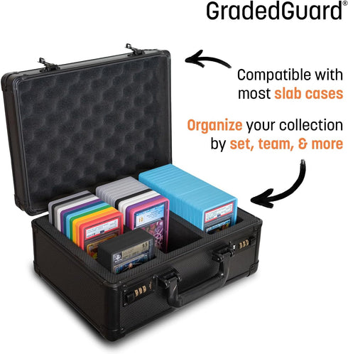 Graded Card Guard Case for Standard PSA Slab Case | Metallic Colors | High Gloss Finish | Stackable | Made to Fit PSA | Solid TPU and PC Design. (...