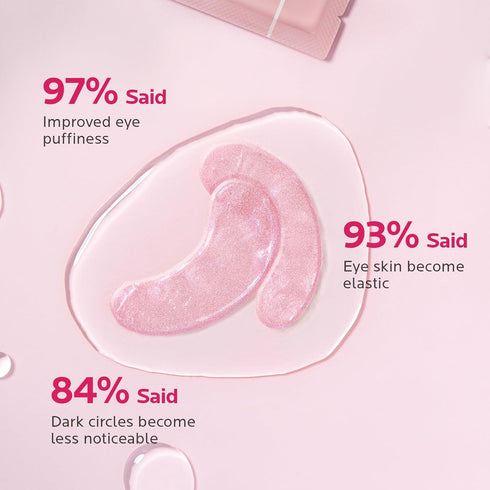 ZealSea 20 Pairs Eye Gel Pads for Dark Circles Wrinkles Eye Bags Puffy Eyes Hydrating Anti Aging Under Eye Mask Patches Lighten Fine Lines for Wom...