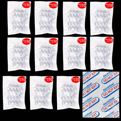 100cc Oxygen Absorbers for Food Storage - 110 Count (10x Packs of 11) - for Long Term Food Storage & Survival, Mylar Bags, Canning, Harvest Right ...