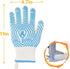 BBQ Gloves, Oven Gloves 1472? Extreme Heat Resistant, Grilling Gloves Silicone Non-Slip Oven Mitts, Kitchen Gloves for BBQ, Grilling, Cooking, Bak...