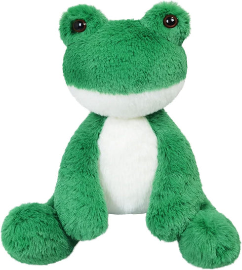 Green Frog Plush Toy, Cute Furry Frog Stuffed Animal, Soft Cuddly Plushie Hugger Toy for Boys Girls, Gifts for Kids or Girlfriend, 8.5 Inches...