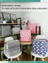 FANKANG Square Nursery Hamper Storage Bins Canvas Laundry Basket Foldable with Waterproof PE Coating Storage Baskets Gift Baskets for Children, Of...