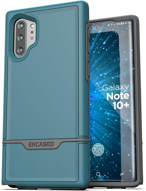 ENCASED Heavy Duty Galaxy Note 10 Plus Protective Case (2019 Rebel Armor) Military Grade Full Body Rugged Cover (Samsung Note 10+) Turquoise Blue...