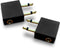 Gold Plated Airplane Flight Headphone Adapters (Pack of 2) | Allows you to use your Earphones with all In-Flight Media Systems | This Enables Grea...