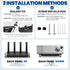Floating Shelf For Projector Aluminum Alloy, Wifi Router Wall Mount Shelf, Cable Box Shelf For Wall Mounted Tv, Dvd Player Shelf, Shelf For Projec...