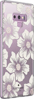 kate spade new york Defensive Hardshell Case for Samsung Galaxy Note9 - Hollyhock Floral Clear/Cream with Stones...