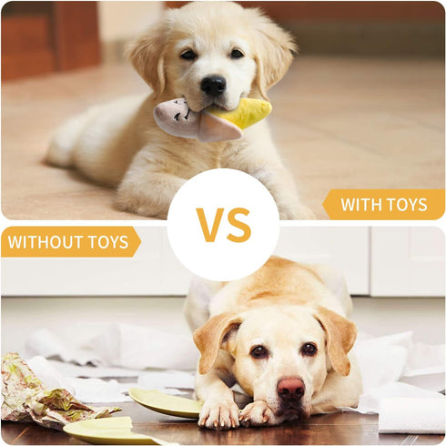 Toozey Puppy Toys, 12 Pack Puppy Toys for Teething Small Dogs, Cute Dog Toys Small Dogs, Stuffed Plush Squeaky Small Dog Toys, Non-Toxic and Safe ...