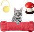 Multicolor Natural Hemp Rope, Cat Scratching Posts Replacement Rope,Repair and Replace Scratching Post cat Tree, 1/4" Rope DIY Cat Jute Twine,Come...