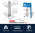BATHBEYOND Shower Caddy Suction Cup Tier Shower Shelf - Adjustable Shower Caddy 400 Stainless Steel No-Drilling and Extra Adhesive Sticker for Mor...
