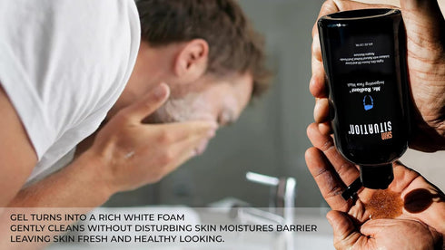 Mr. Radiant Daily Face Wash | Deep Cleans Exfoliates and Prevents Breakouts | Men's Hydrating and Moisturizing Skincare| Facial Cleanser Removes D...