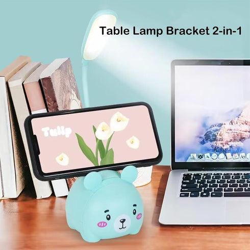 Cute LED Desk Lamp, LED Eye Protection Desk Lamp, Mini Rabbit Lamp, Portable LED Table Light, Foldable Kids Night Light for Bedroom, Living Room, ...