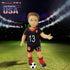 18 Inch Doll Clothes - Team USA 6 Piece 18" Doll Soccer Uniform Fits 18 inch Doll, includes Headband,Shirt,Shorts, Socks,Shoes and Football...