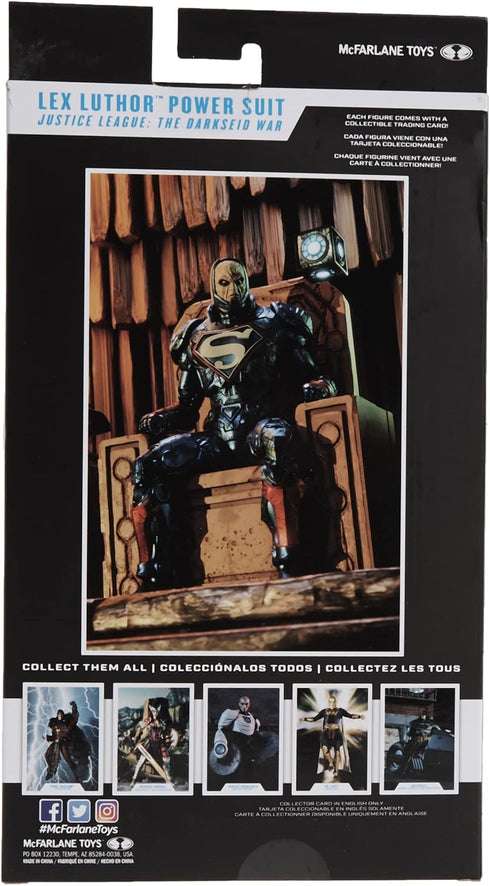 McFarlane Toys DC Multiverse Lex Luthor in Blue Power Suit 7" Action Figure with Throne & Accessories...