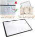 MAGDEPO 3X Magnifying Sheet 3 Pack Plastic Lightweight Page Lens + 3 Card Magnifying Lenses Suitable for Reading Small Patterns, Texts, Prints, Ne...