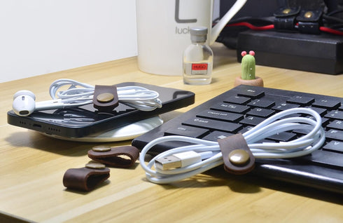 Cord Organizer,Cord Keeper,Cable Organizer USB Holder,Cable Management,Cable Straps,Earbud case,wrap Headset Winder,Phone Earphone Clips Ties Stoc...