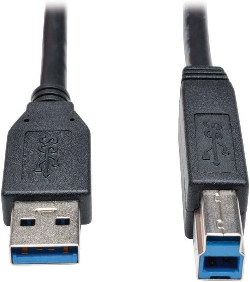 TRIPP LITE 6-Feet USB 3.0 SuperSpeed Device Cable 5 Gbps AB M/M, Black (U322-006-BK)...