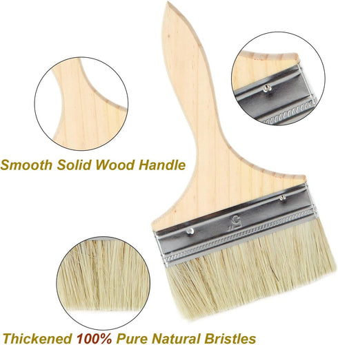 Utoolmart 5" Width Paint Brush Painting Drawing Oil Glues Faux Bristle Pen Paintbrush 1Pcs...