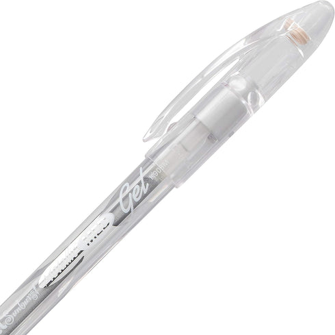 Pentel Sunburst Metallic Gel Pen, Medium Line, Permanent Gold and Silver Ink, 2 Pack (K908MBP2XZ)...