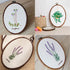 Jupean Embroidery Hoop, 7.5'' 9.2'' Oval Embroidery Hoop, Imitated Wood Display Frame with 30 Pieces Embroidery Needles, Embroidery Frame and Cros...