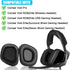Replacement Ear Pads for Corsair Void, Headphones Ear Cushions Covers for Corsair Void Pro Wired & Wireless Gaming Headset Accessories Ear Cups Re...