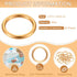 Chalyna 20 Pcs Toy Gold Power Rings Metal Game Figure Display Dream Catcher Rings with Drawstring Organza Bags(1.18 x 1.2 Inch,Gold)...