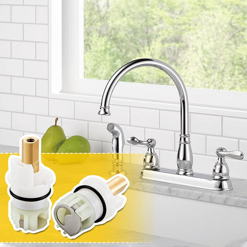 RP25513 faucet stem assembly, Replacement Kit for Delta two handle faucet repair kit, Includes RP4993 Seats and Springs, 2 Pack...