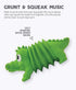 Outward Hound Accordionz Latex Rubber Squeaking Toy - Squeaky and Grunting Dog Toy, Alligator...