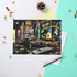MIASTAR Scratch & Sketch Art for Teens & Adults, Rainbow Painting Night View Scratchboard(A4), Art & Craft, 4 Sheets Scratch Cards & Drawing Pen, ...