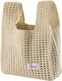 Verdusa Women's Hollow Out Knit Handbag Casual Solid Crochet Purse Bags...