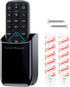TotalMount Hole-Free Remote Control Holder – Eliminates Need to Drill Holes in Your Wall (Black, Quantity 1)...