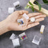 FASHEWELRY 20Pcs 1x1” Plastic Flip Top Seed Bead Small Storage Containers Diamond Painting Box Rectangle Transparent Box Organizers for 5D Embroid...