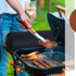 Amylove 2 Pcs Grill Tool Storage Bags BBQ Utensil Grilling Bags Oxford Cloth Barbecue Holder Pouch Foldable Hardware Grill Accessory Storage Bag G...