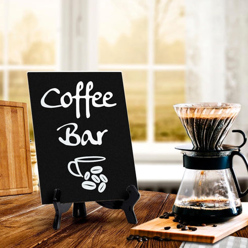 Signs ByLITA Coffee Bar, Table Sign, 6" x 8" (Black) 1 Pack...
