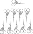 10 Stainless Steel Professional Embroidery Scissors Sharp Stork Scissors for Sewing Crafting Needlework DIY Multipurpose Dressmaker Eyebrow Trim S...