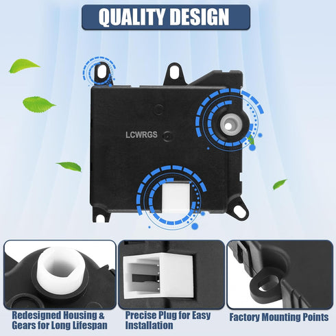 LCWRGS Rear Blend Door Actuator for Ford Expedition 2002-2017, Ford Explorer 2002-2010, Lincoln/Mercury, Temperature Control Air Door Actuator, 60...