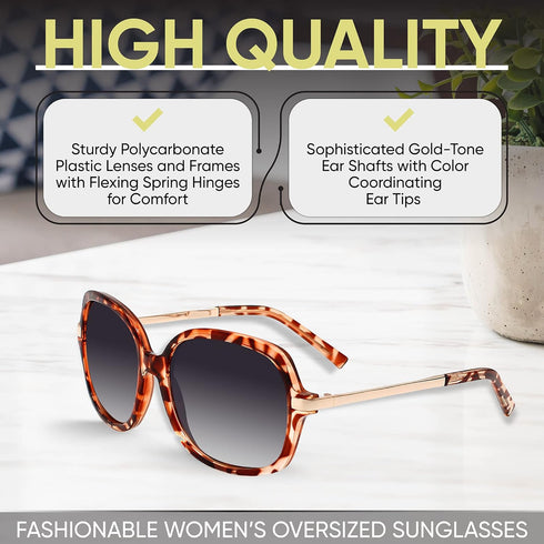 Yogo Vision Polarized Sunglasses for Women Square Classic Trendy Stylish Sun Glasses 100% UV Protection...