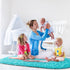 Noahas Ultra Soft Fluffy Bedroom Rugs Kids Room Carpet Modern Shaggy Area Rugs Home Decor 2.6' X 5.3', Teal Blue...