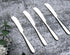 4 Pieces Set Butter knife, Pate Knife Cheese Spreader, Thick and Smooth Handle Food Safety Material Stainless Steel 18/10 SUS 304# for Home Restau...