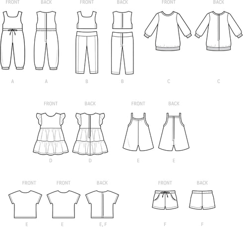 Simplicity Clothes Sewing Pattern Kit, Code S9500, Sizes 18" Dolls, Multicolor...