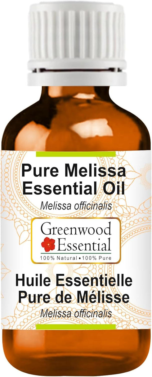 Pure Melissa Essential Oil (Melissa officinalis) Steam Distilled 30ml (1.01 oz)...