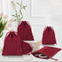 G2PLUS Red Velvet Jewelry Pouches, 20PCS Small Velvet Gift Bags with Drawstring, Wine Red Christmas Gift Bags for Wedding Favors, Candy Bag, Party...