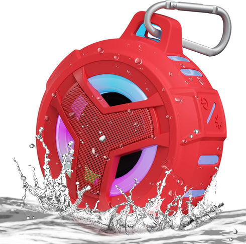 EBODA Bluetooth Shower Speaker, Waterproof Portable Speakers IPX7 Floating, True Wireless Stereo BT 5.0 Speaker with Bass, 2000mAh LED Light for S...