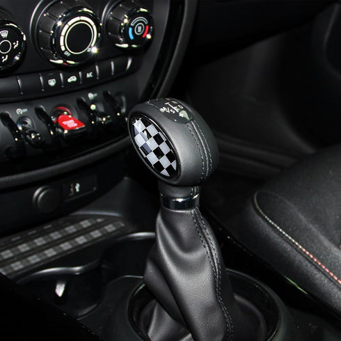 TOMALL Car Gear Shift Knob Cover Compatible with Mini Cooper/Cooper S Clubman F54 F56 Hardtop F55 Hardtop 4-Door Convertible F57 Auto Shift Gear C...