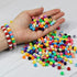 Crayon Color Mixed Pony Beads for Friendship Bracelet Making Size 6x9mm 1000pcs...