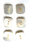 Premium New 6 Hexagon White Genuine Mother of Pearl Blazer & Suits Button Set for Blazer, Sport Coat, Uniform, 5/8''...