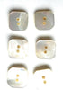 Premium New 6 Hexagon White Genuine Mother of Pearl Blazer & Suits Button Set for Blazer, Sport Coat, Uniform, 5/8''...