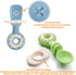Toddler Utensils Set-Yeivzwba Baby Fork and Spoon Set, Baby Feeding Supplies,100% Food Grade Silicone Baby Utensils Feeding Set,Bpa Free Anti-Chok...
