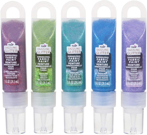 Tulip Dazzling Glitter Gems Dimensional, Permanent, Ideal for Crafts, Parties, School Projects Fabric Paint...